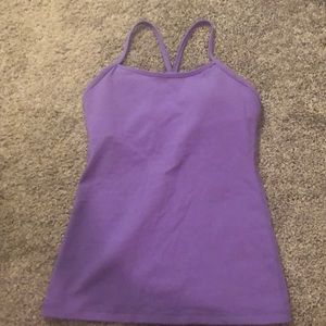 Purple lululemon size 4 tank top